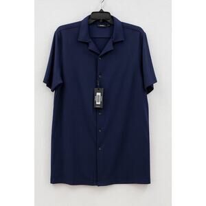 Men's Murano SLIM FIT Liquid Luxury New Hybrid Short Sleeve Cotton Shirt 2XB